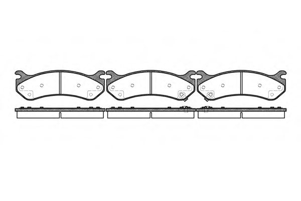REMSA 757.02 Brake Pad Set, disc brake